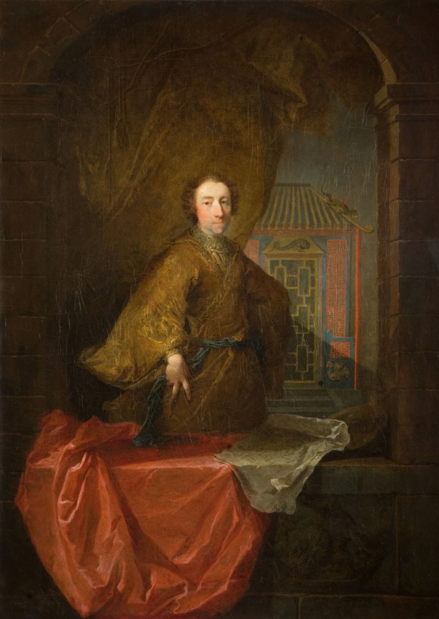 Portrett av Richard Dicky Bateman, 1741. av Robert Tournieres