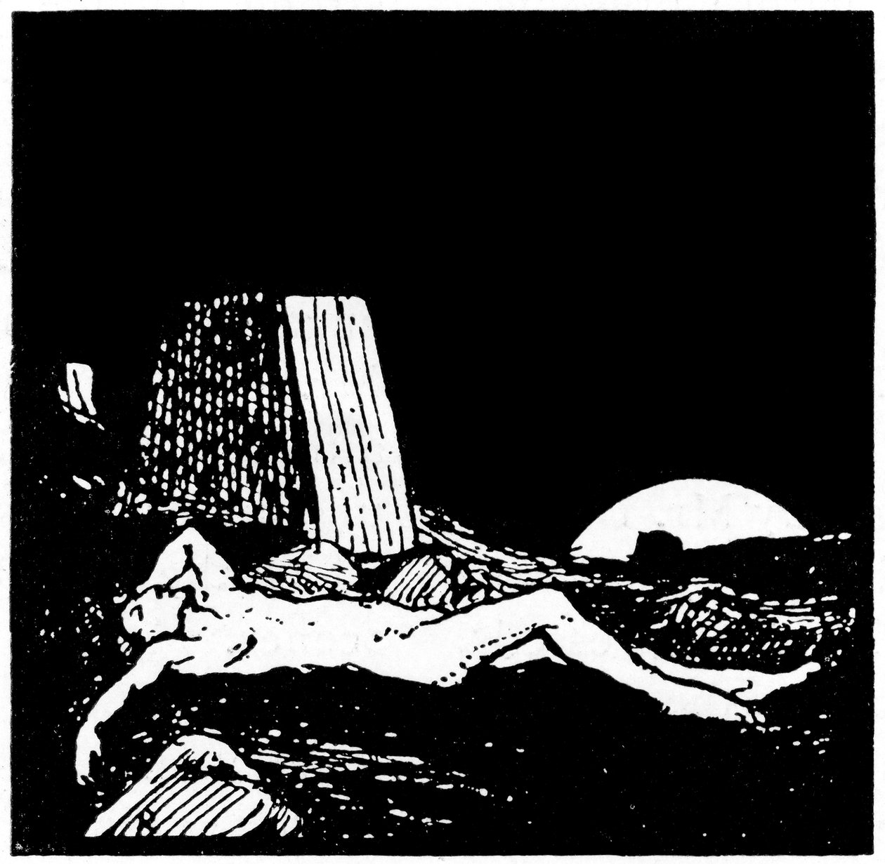Tegning til Jobs bok, 1913. av Robert Traill Rose