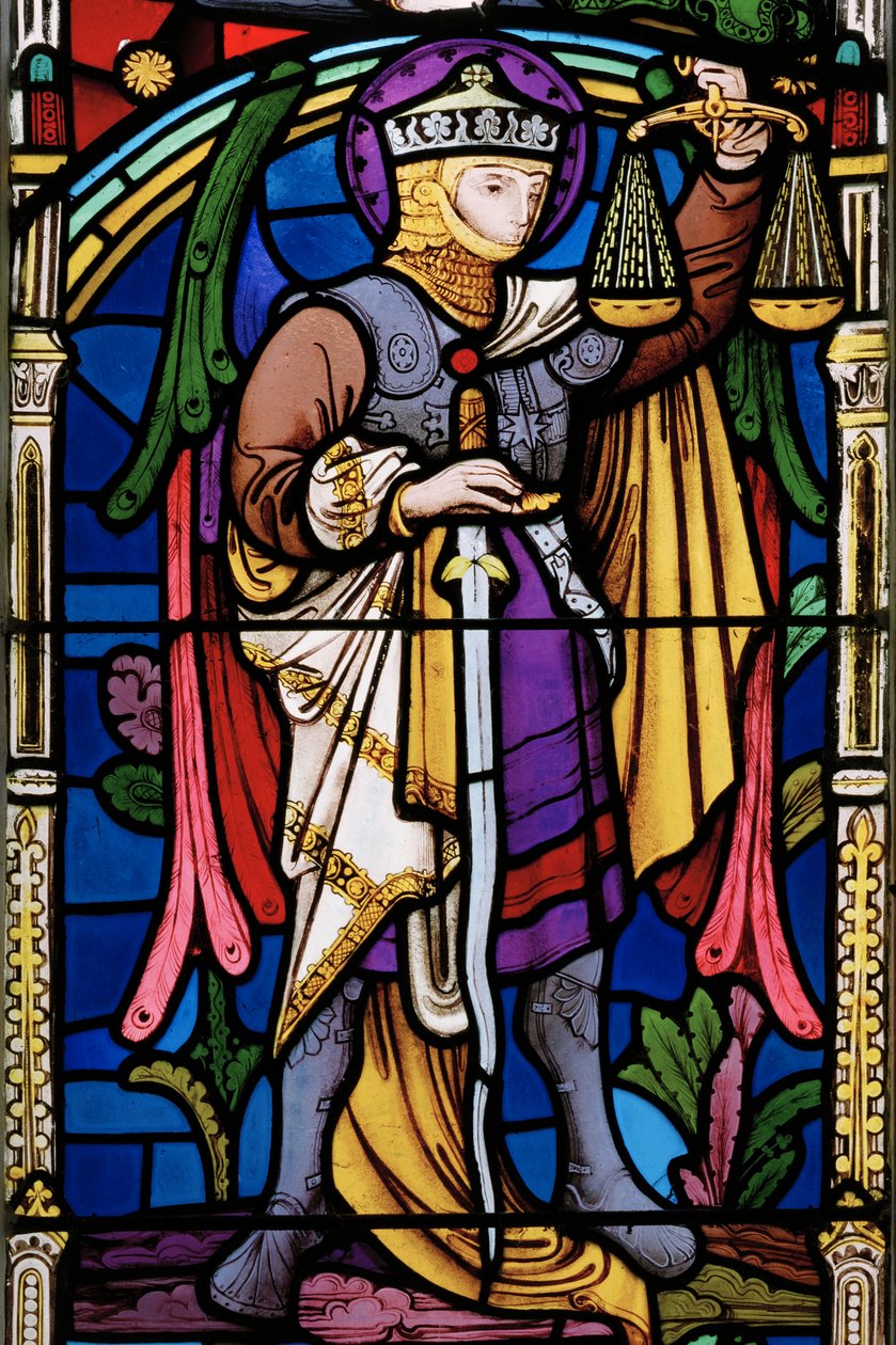 The Last Judgement, detalj, The Weiher of Souls, 1863 (farget glass) av Robert Turnill Bayne