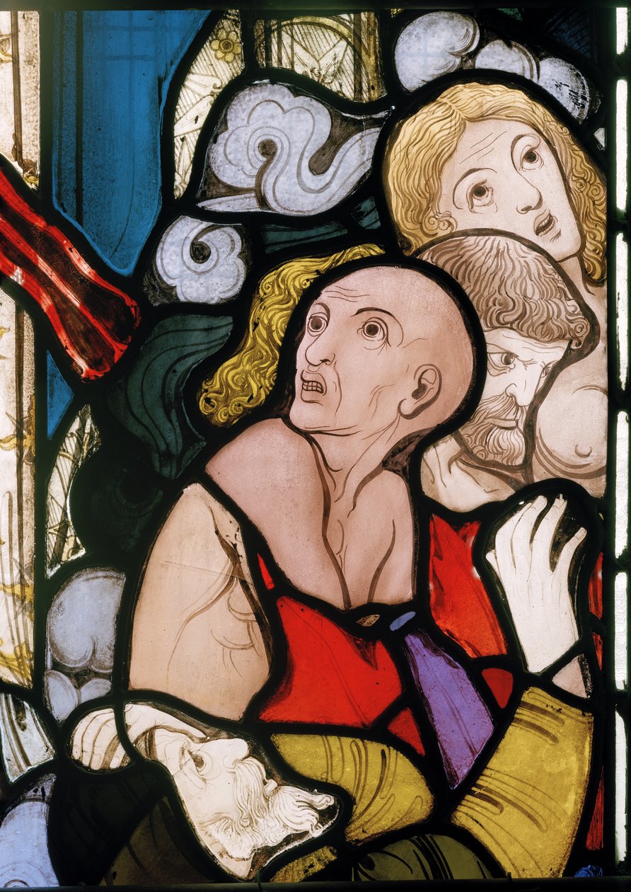 Ye Damned, detalj fra The Last Judgement, ca. 1864 (farget glass) av Robert Turnill Bayne