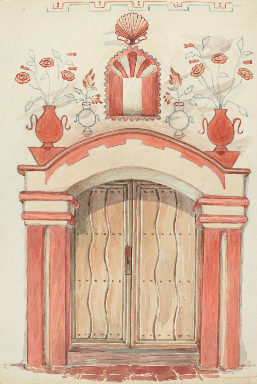 Hoveddøråpning og bue av Robert W.R. Taylor