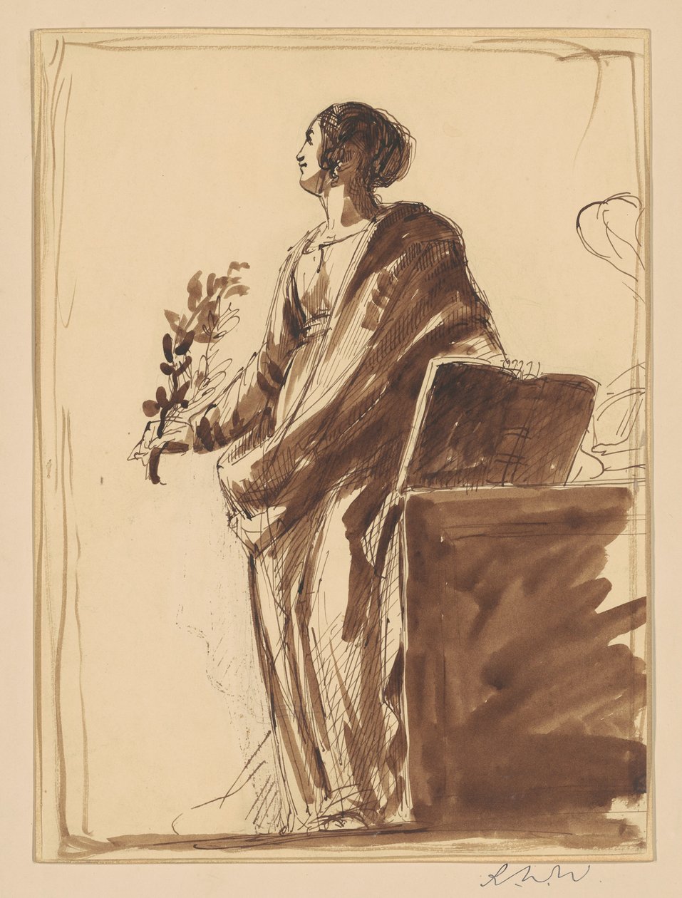 Studie for "Krig og fred" av Robert W. Weir