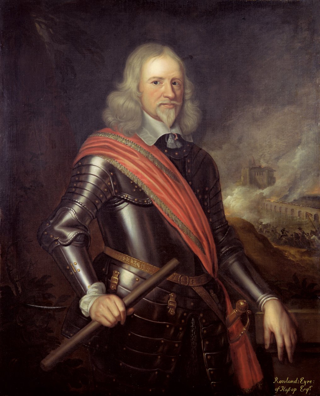 Oberst Rowland Eyre (1600-72) av Hassop av Robert Walker