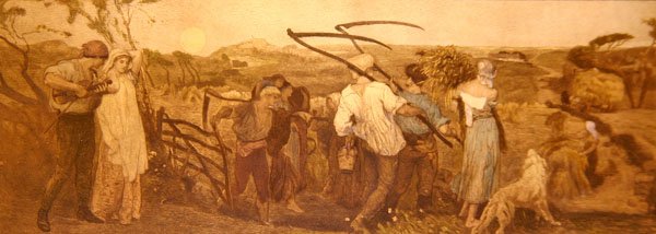 Harvest Moon, ca. 1883 (håndfarget etsning på papir) av Robert Walker Macbeth