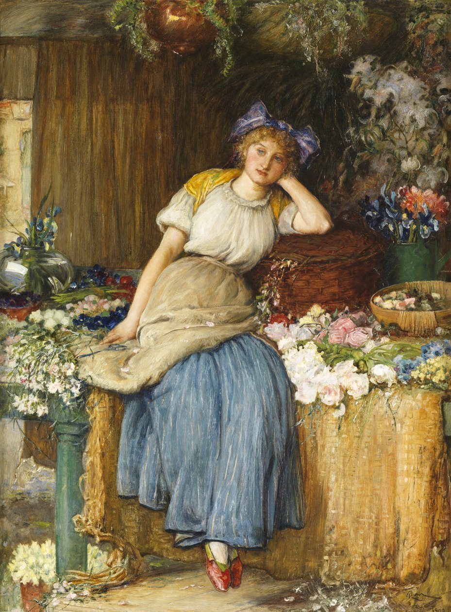 Den alsaciske blomsterjenta, 1900 av Robert Walker Macbeth