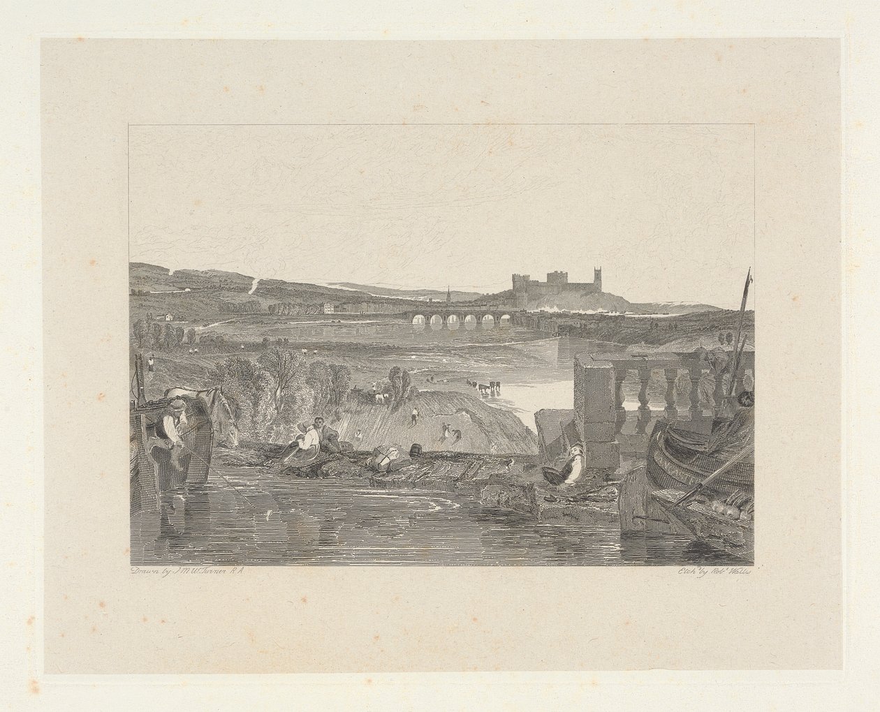 Lancaster fra Aqueduct Bridge av Robert Wallis