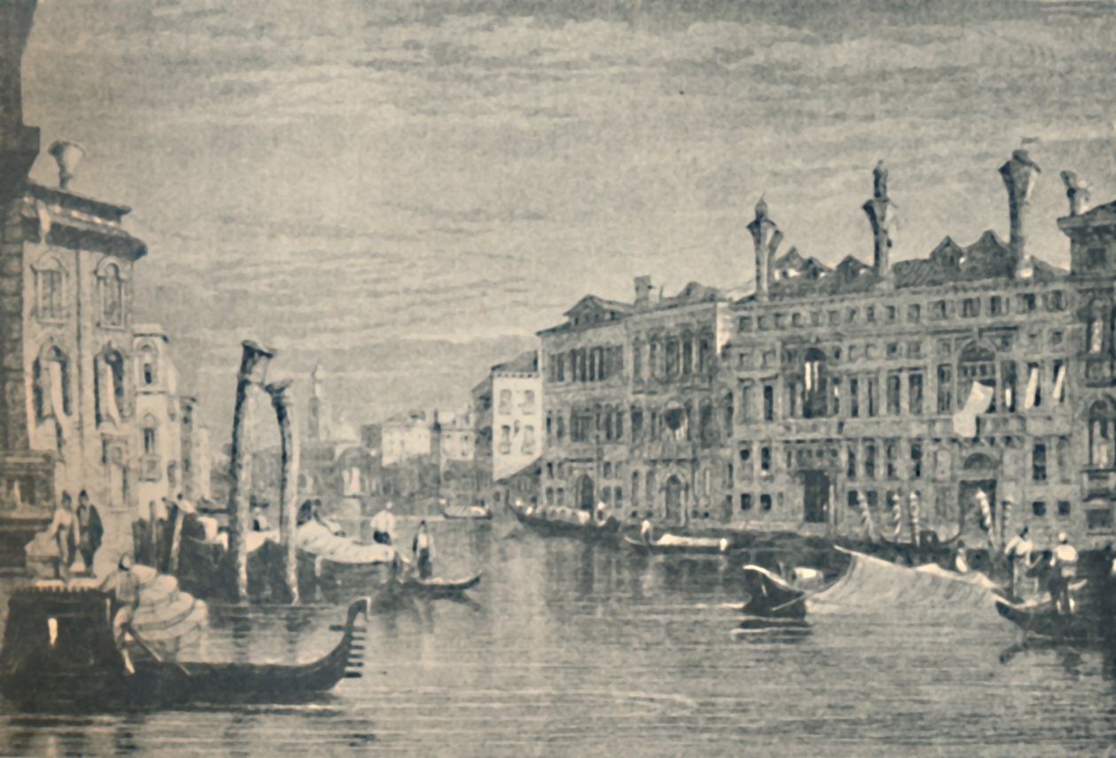 Palazzo Mocenigo, 1830, 1925. av Robert Wallis