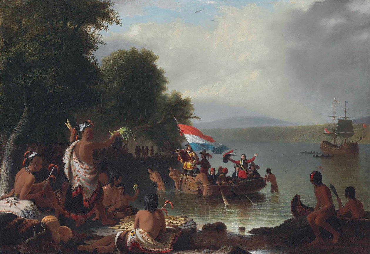 Landing av Henry Hudson av Robert Walter Weir