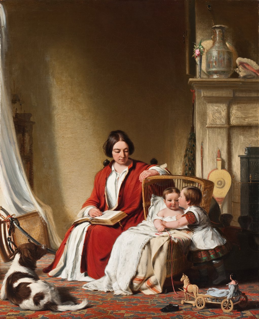 Mrs. Bradford Ripley Alden og hennes barn av Robert Walter Weir