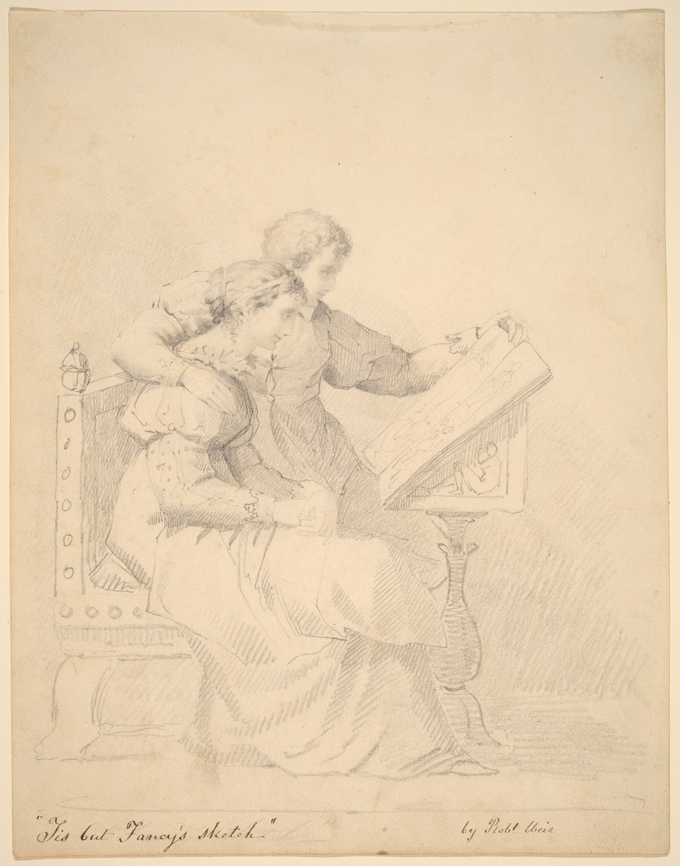 Tis but Fancy sin skisse av Robert Walter Weir