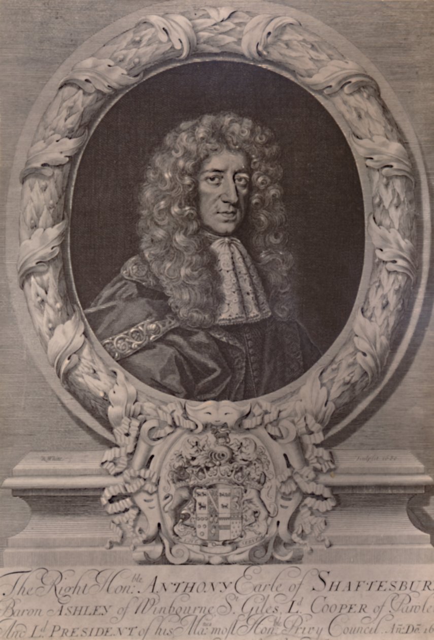 Anthony Ashley Cooper, 1. jarl av Shaftesbury, engelsk statsmann, c1680 1894 av Robert White