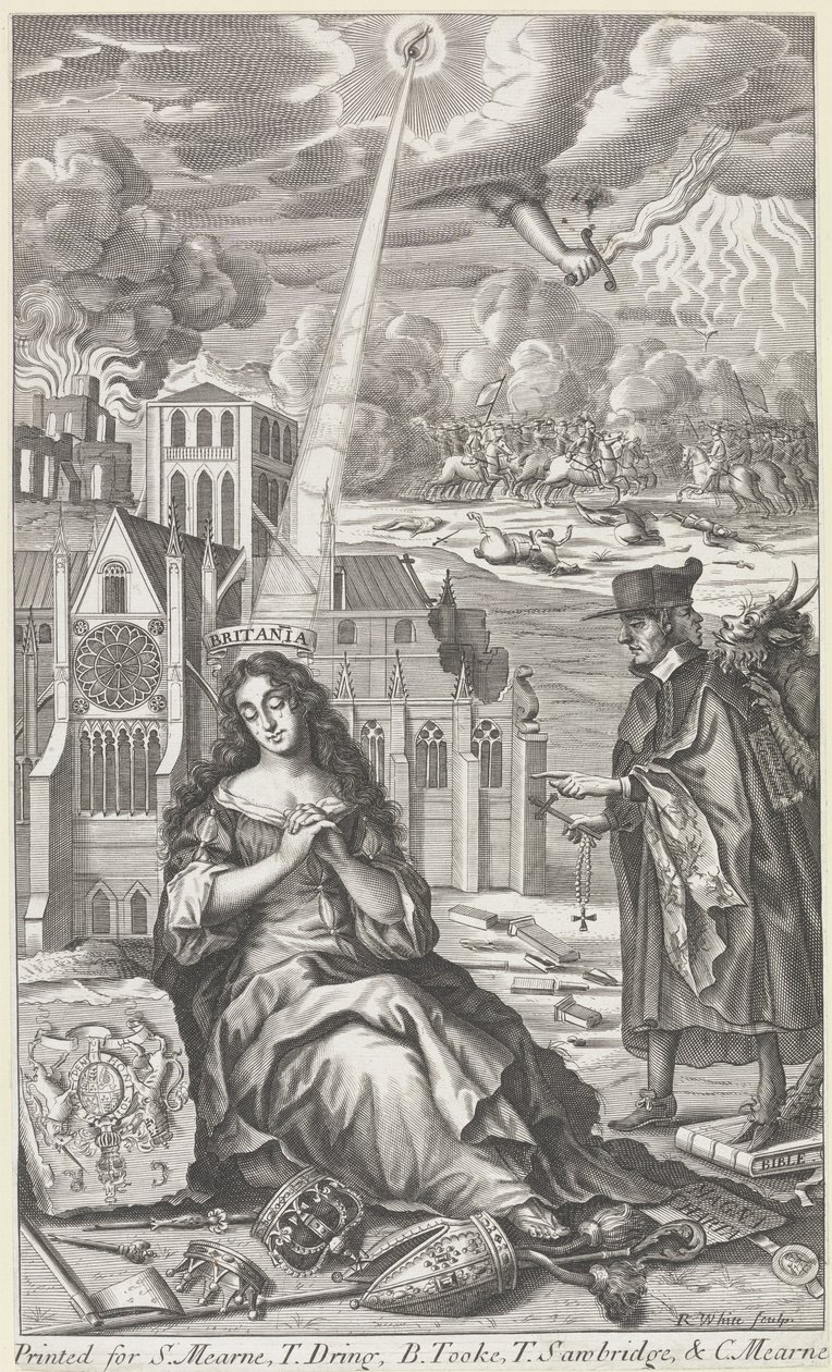 Britannia gråter for statens tilstand, 1682 av Robert White