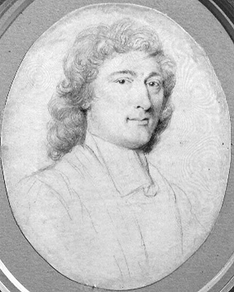 Mannsportrett (blyant på vellum) av Robert White