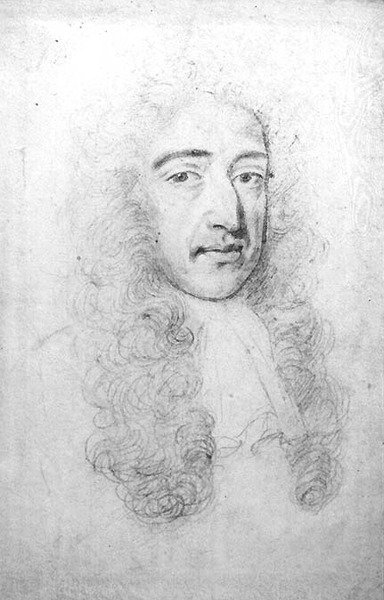 Portrett av Charles II (1630-85) (blyant på vellum) av Robert White