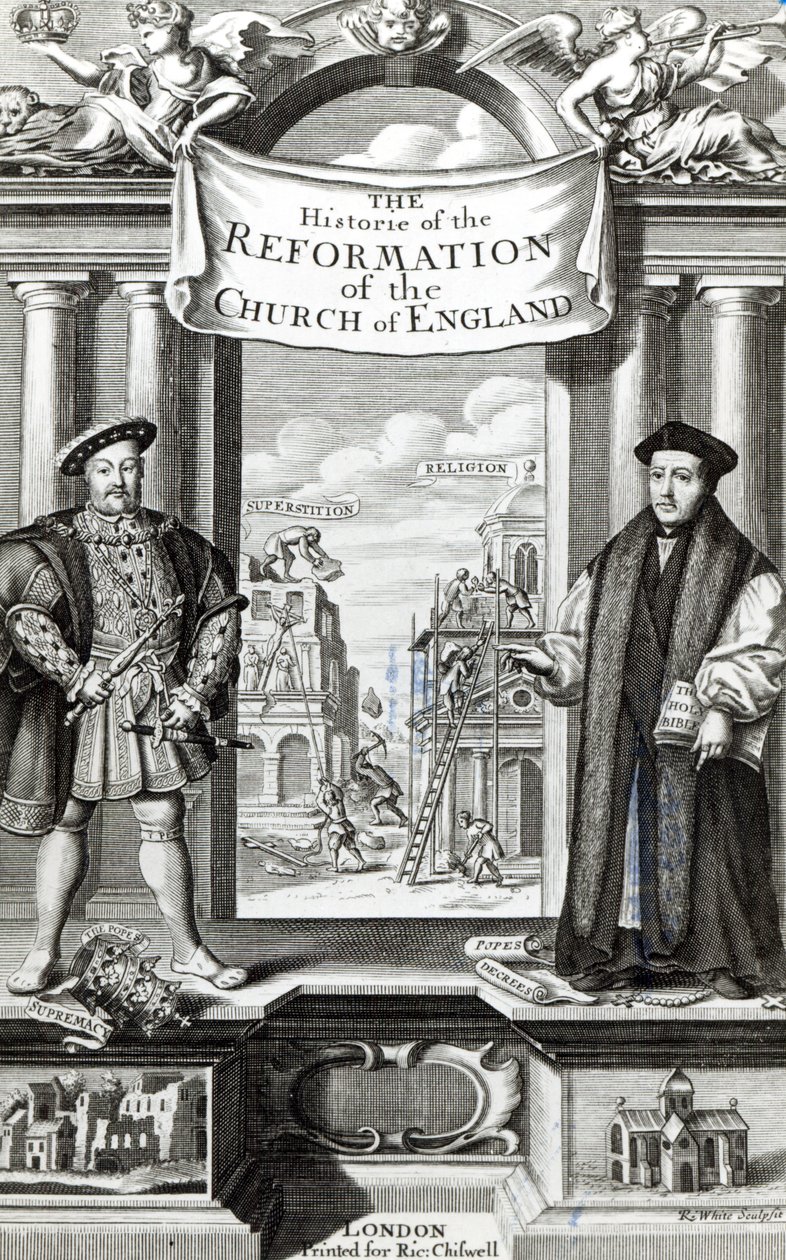 Tittelside til 'Historien om reformasjonen av Church of England' av Robert White