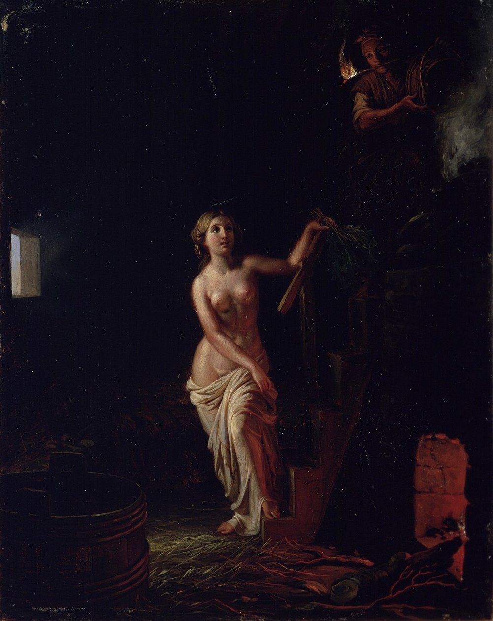 Brudebadstue, før 1866 av Robert Wilhelm Ekman