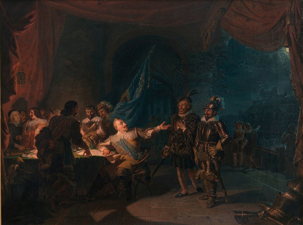Gustav II Adolf av Sverige i Würzburg av Robert Wilhelm Ekman