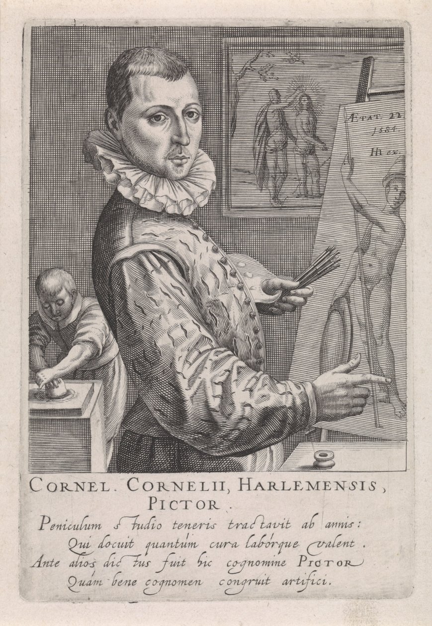 Portrett av Cornelis Cornelisz. fra Haarlem av Robert Willemsz de Baudous
