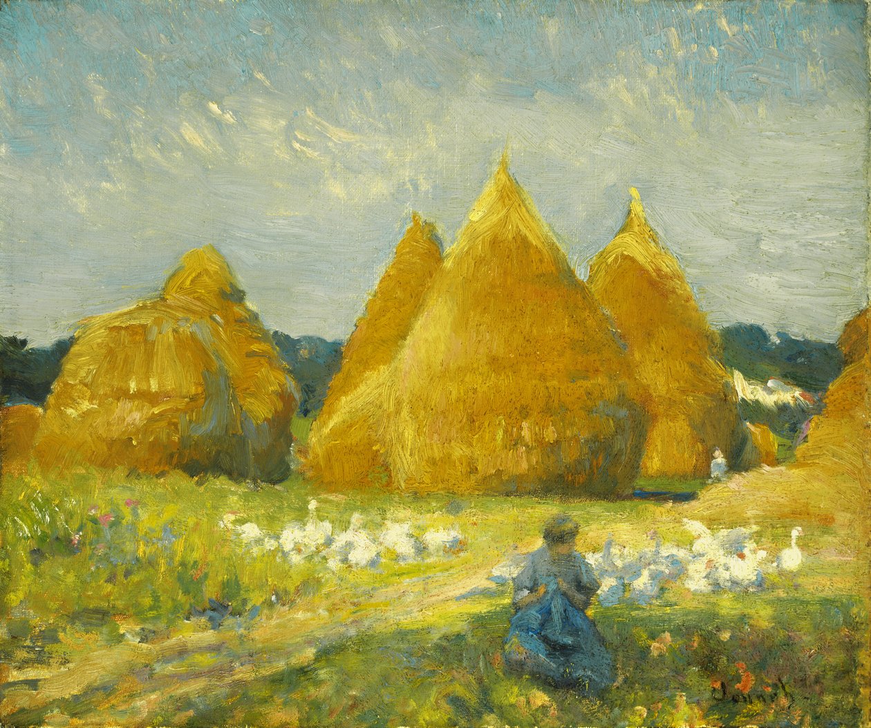 Samler gjess av Robert William Vonnoh