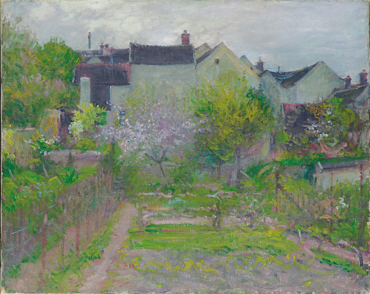 Grez-sur-Loing (olje på lerret) av Robert William Vonnoh