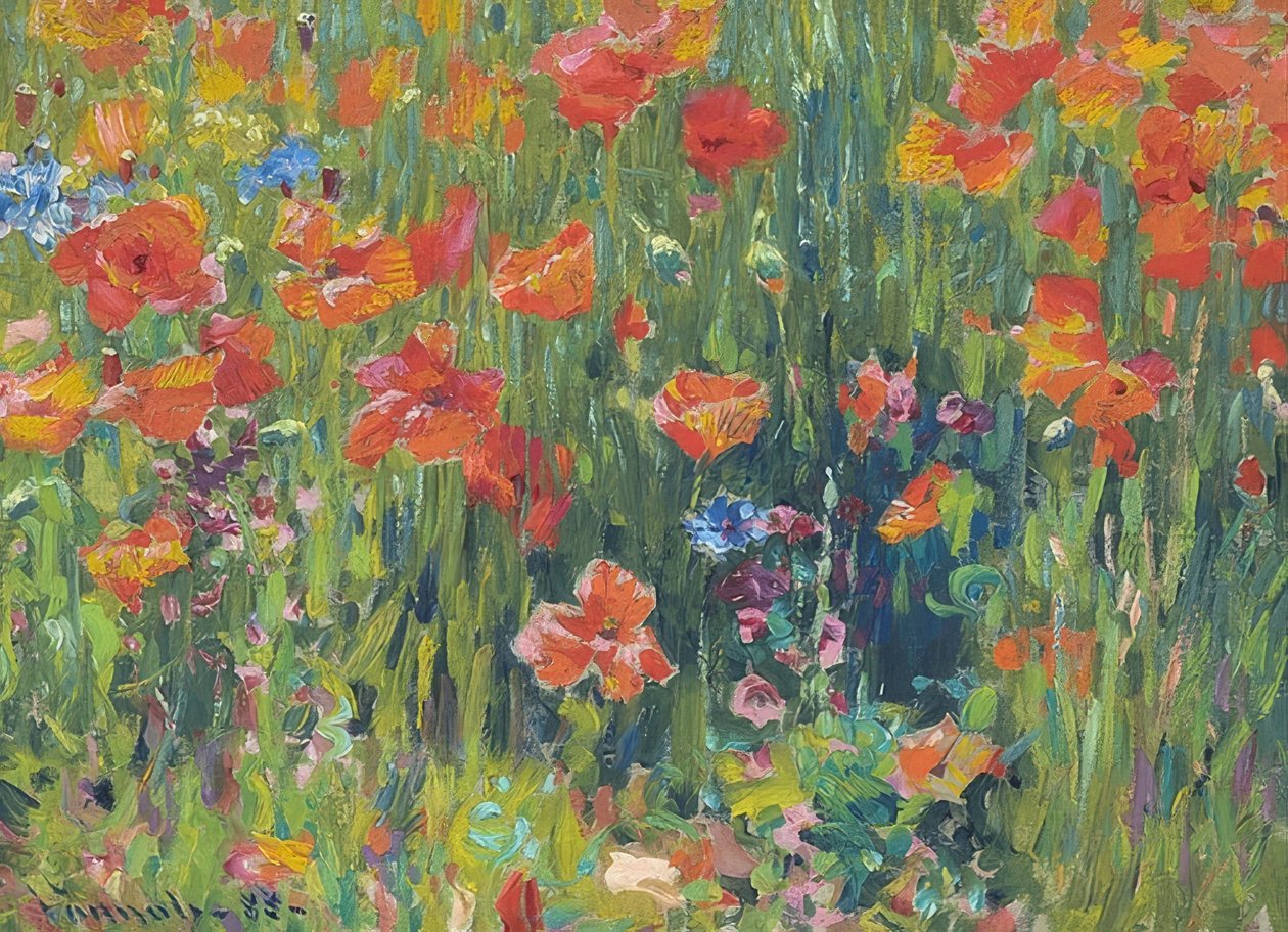 Valmuer. 1888 av Robert William Vonnoh