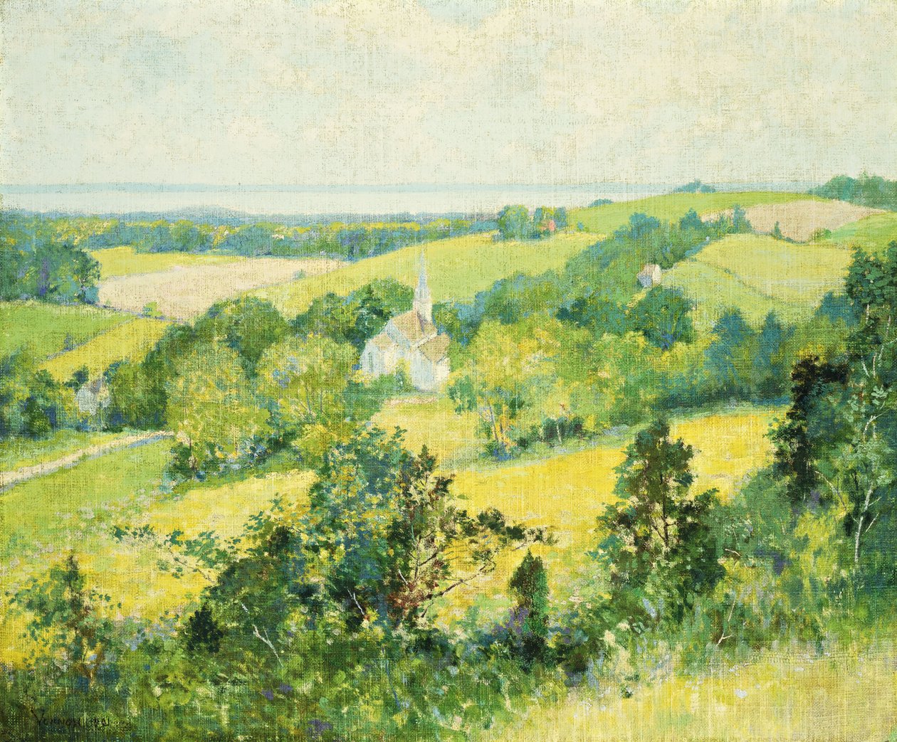 New England Hills av Robert William Vonnoh