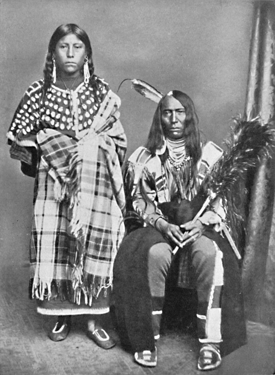 En sioux-sjef og hans squaw, 1912 av Robert Wilson Shufeldt