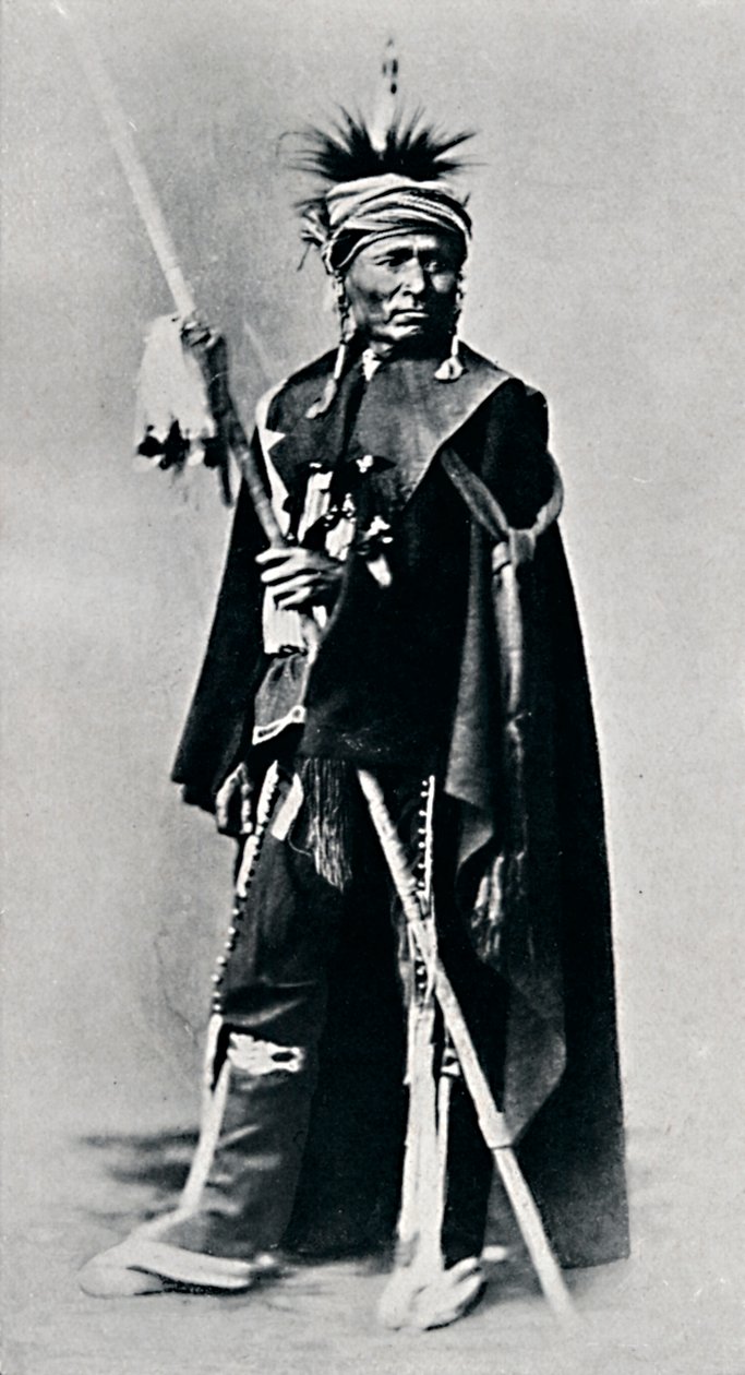 En Algonquin modig, 1912 av Robert Wilson Shufeldt