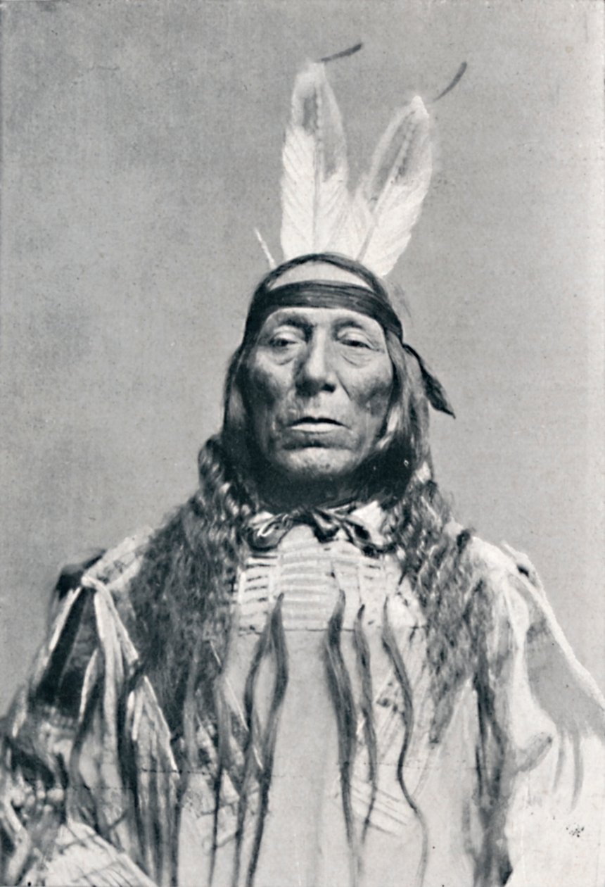 Full ansiktsvisning av en Sioux-indianer, 1912 av Robert Wilson Shufeldt