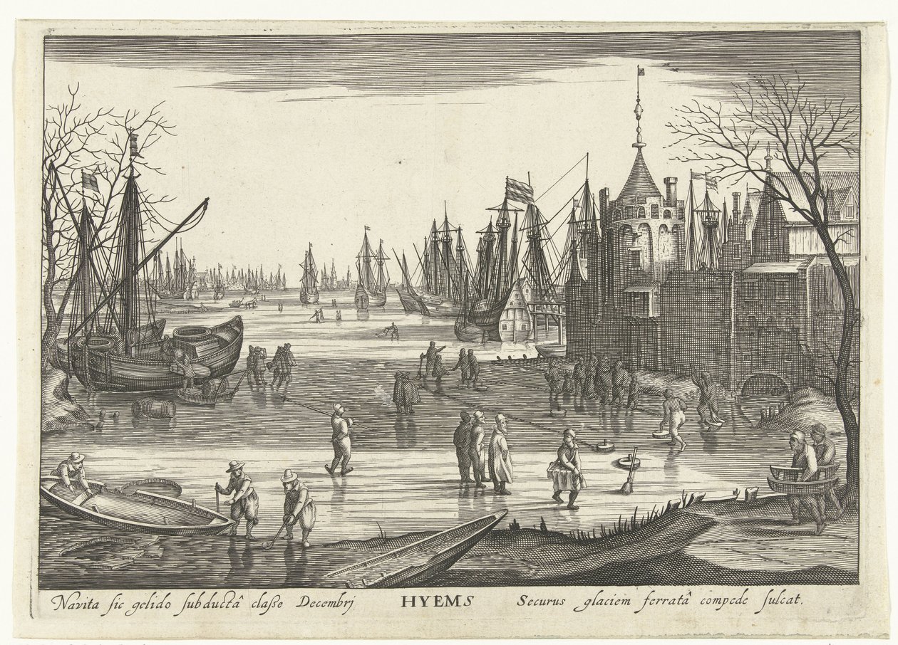 Vinter Hyems (tittel på objekt) The Four Seasons in Seascapes (serietittel) av Robert de Baudous