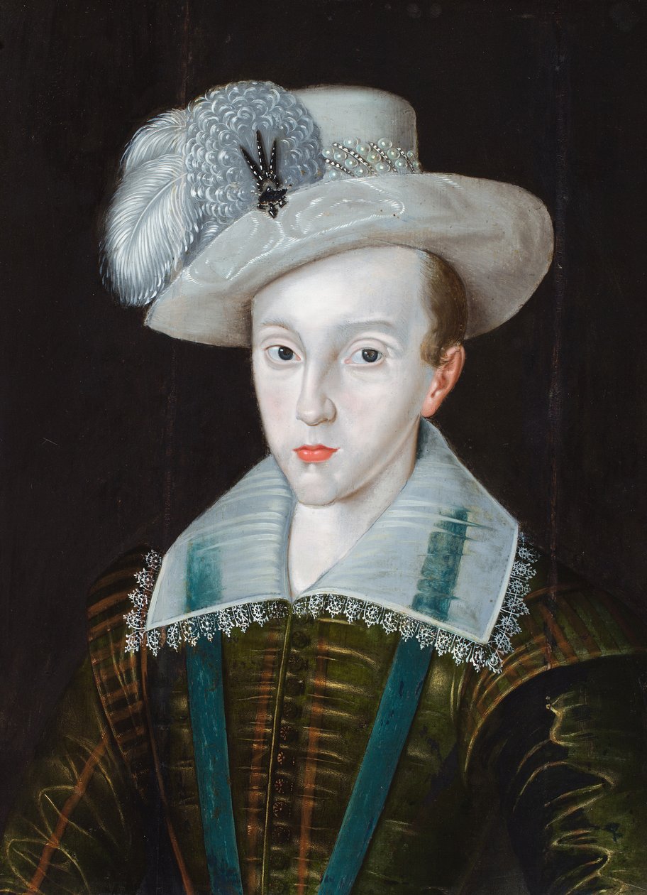 Portrett av Henrik, prins av Wales (olje på panel) av Robert the Elder (studio of) Peake
