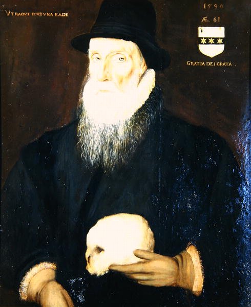 Sir Edward Grimston (1529-1610) som en gammel mann (olje på lerret) av Robert the Elder Peake