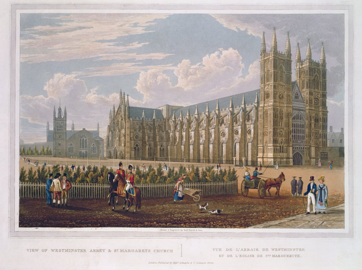 Utsikt over Westminster Abbey og St. Margaret