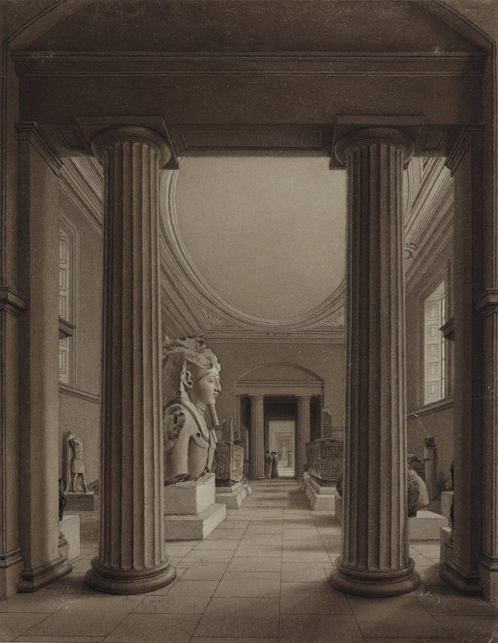 British Museum, ca. 1840 av Robert the Younger Havell