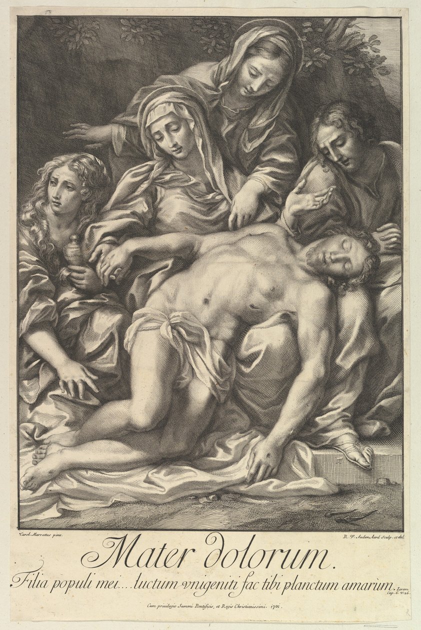 Sorgens mor, 1701 av Robert van Audenaerde