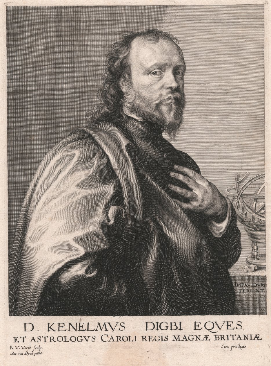 Mr. Kenelmus Digby, ridder og astrolog til Charles, konge av Storbritannia av Robert van Voerst