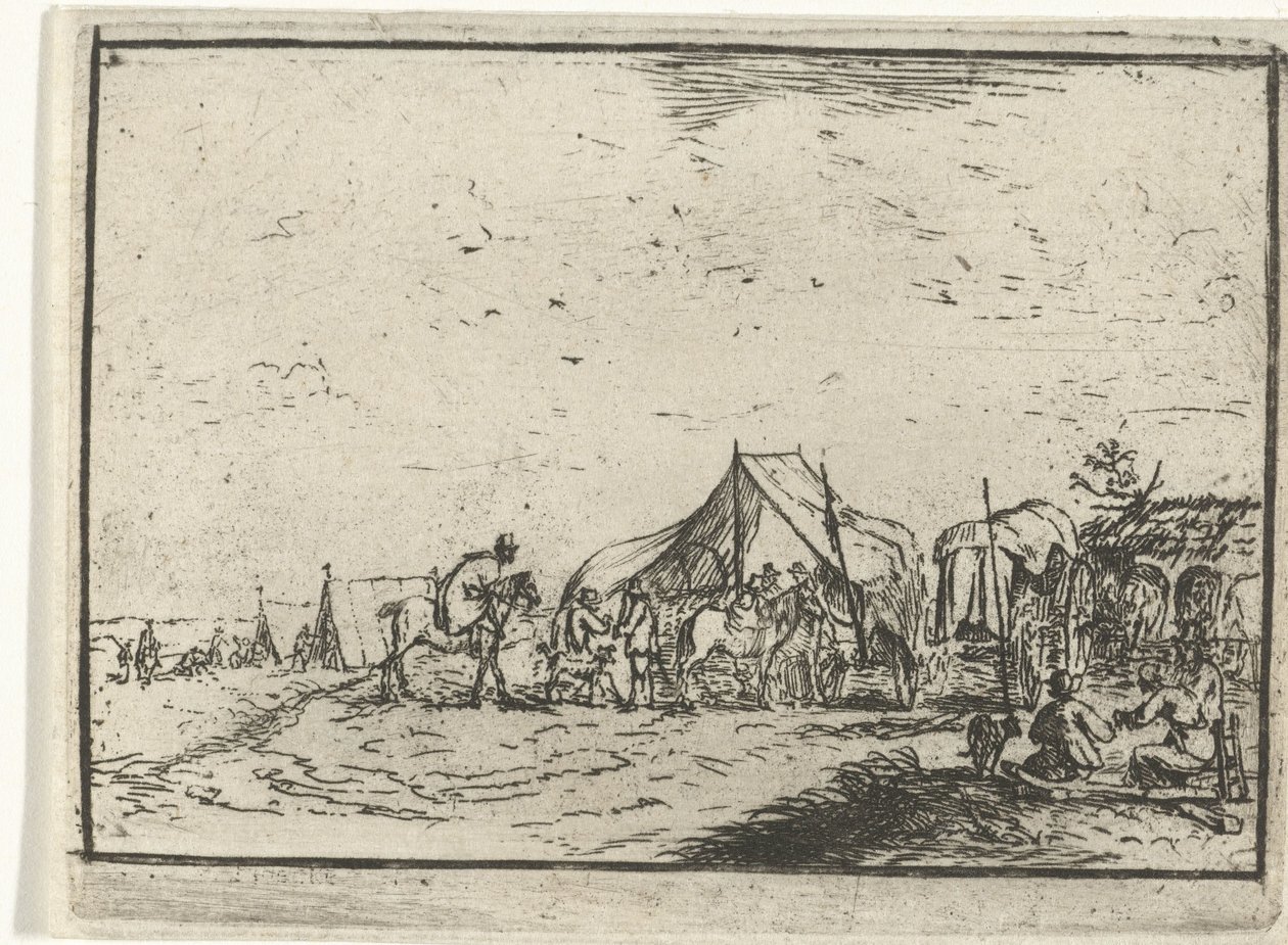 leir Landskap med leirer (serietittel) av Robert van den Hoecke