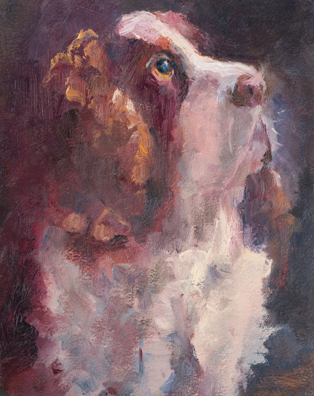 Romeo, 2015 (olje på panel) av Roberta Murray