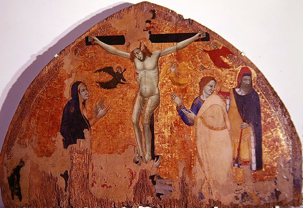 Korsfestelse (tempera på panel) av Roberto d Oderisi