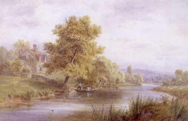 The Vale of Evesham (akvarell på papir) av Roberto Angelo Kittermaster Marshall