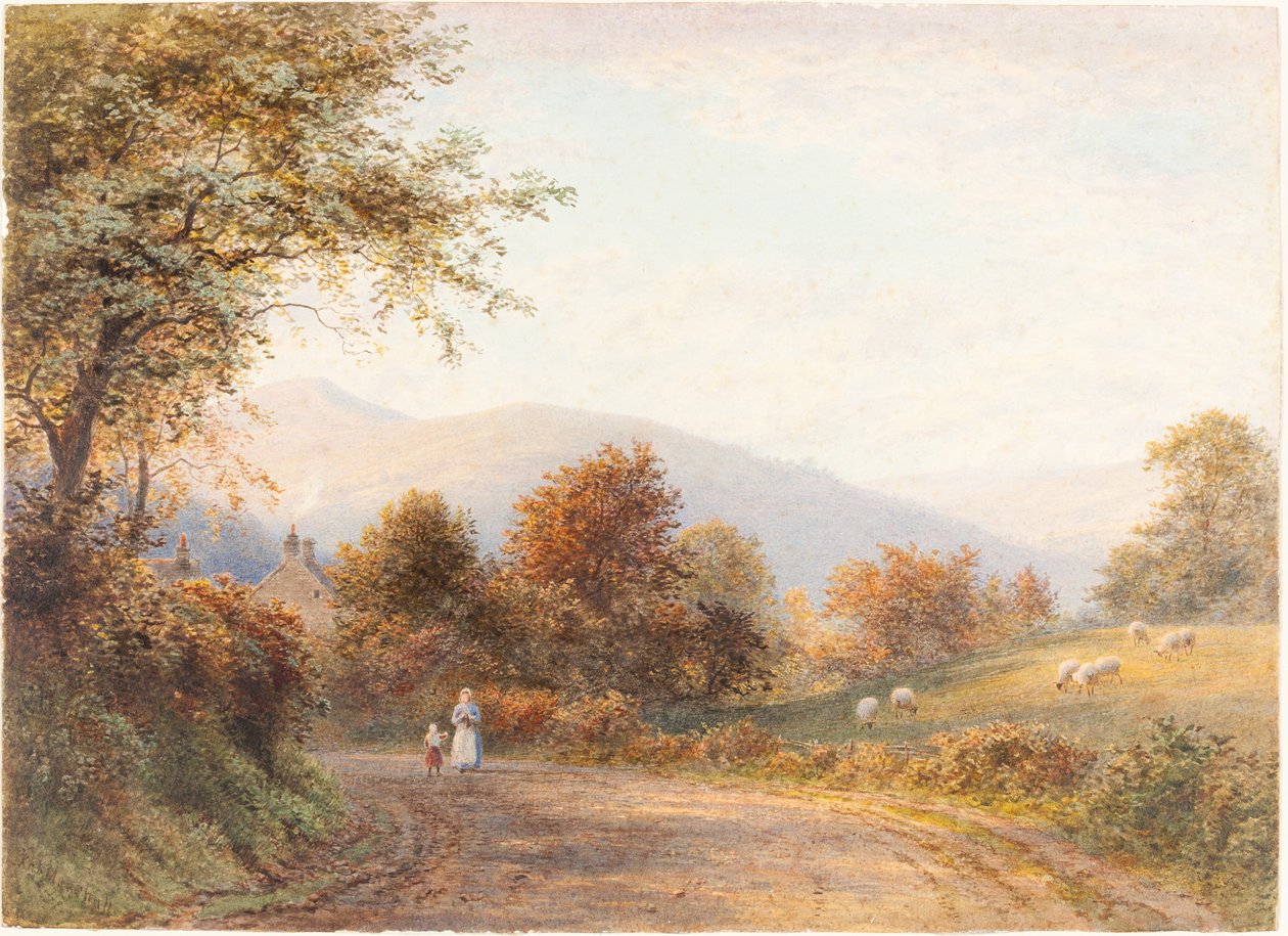 Veien inn i Abergavenny fra Llanfoist av Roberto Angelo Kittermaster Marshall