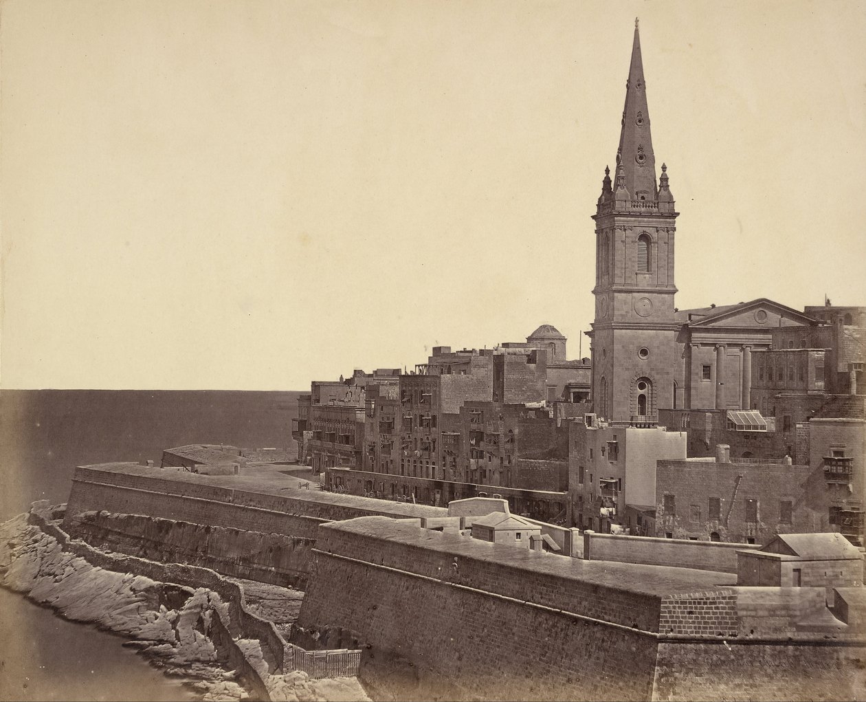 Den protestantiske kirke, Malta av Robertson and Beato