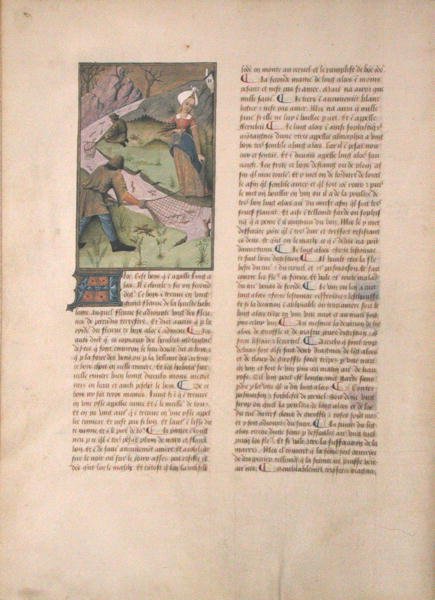Fru Fr. Fv VI #1 fol. 5v Fishing, illustrasjon fra The Book of Simple Medicines av Matthaeus Platerius (d.c.1161) ca. 1470 av Robinet Testard
