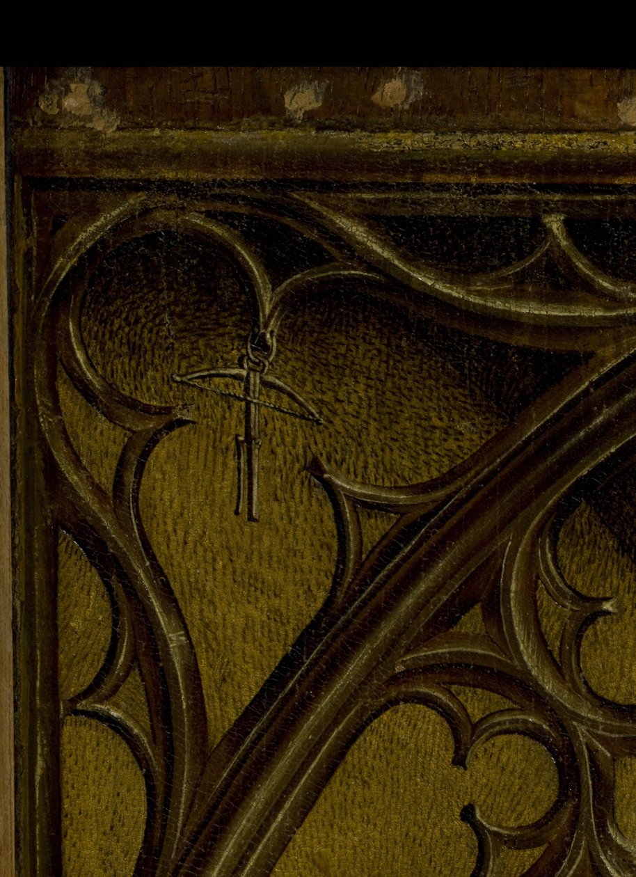 Detalj av maleriet i hoveddelen av nedstigningen fra korset av av Rodgier van der Weyden