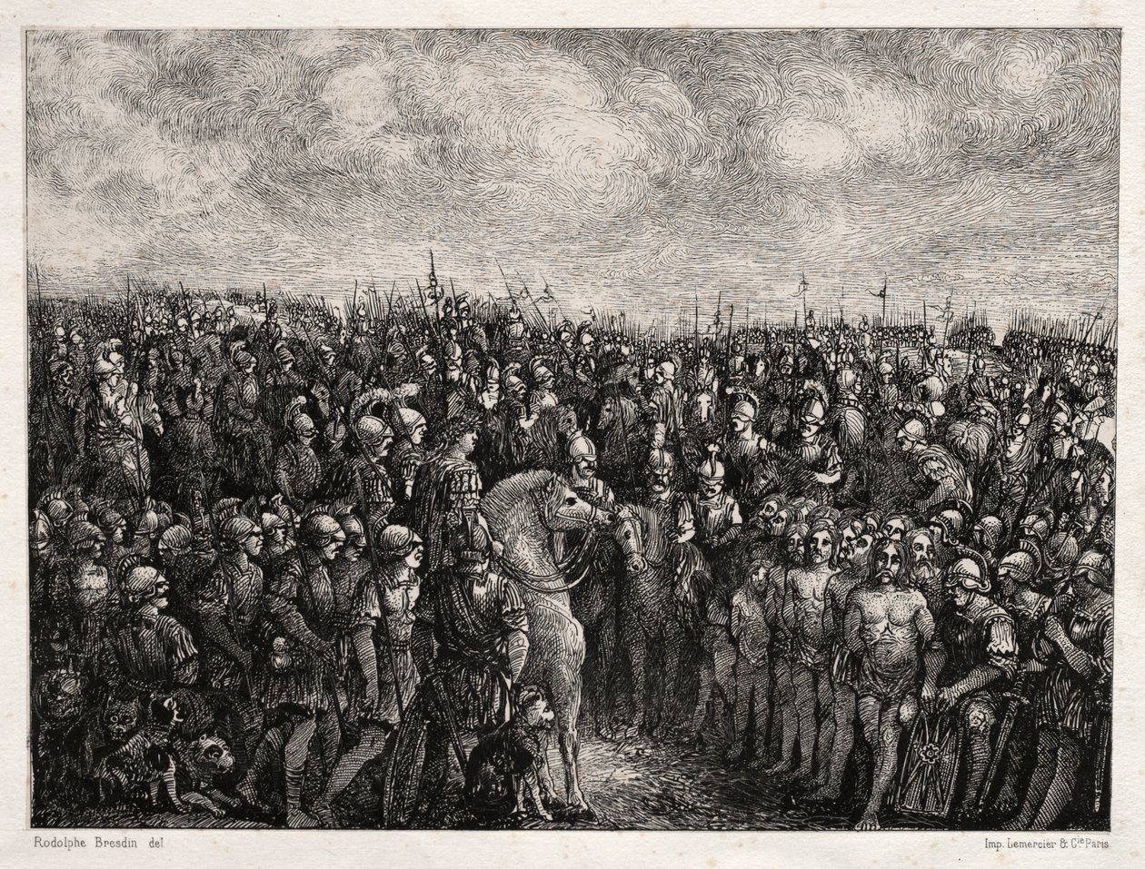 Cæsar og hans fanger av Rodolphe Bresdin