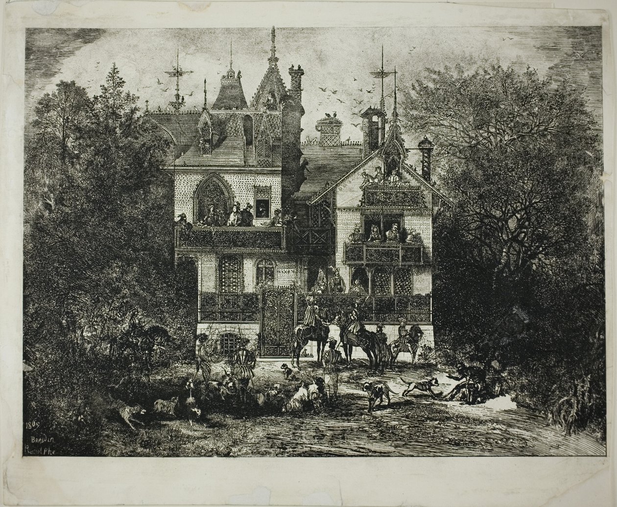 Avreise til jakten av Rodolphe Bresdin