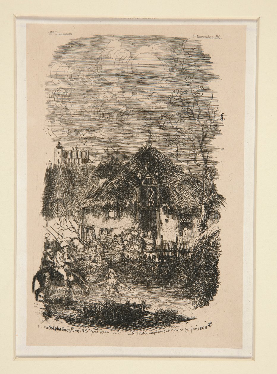 Farm Pavilion fra La Revue fantaisiste av Rodolphe Bresdin
