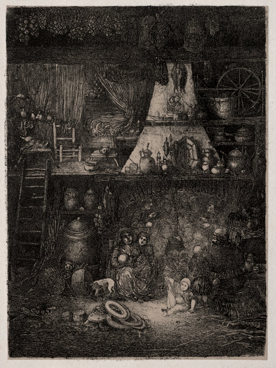 Bondeinteriør i Haute-Garonne av Rodolphe Bresdin