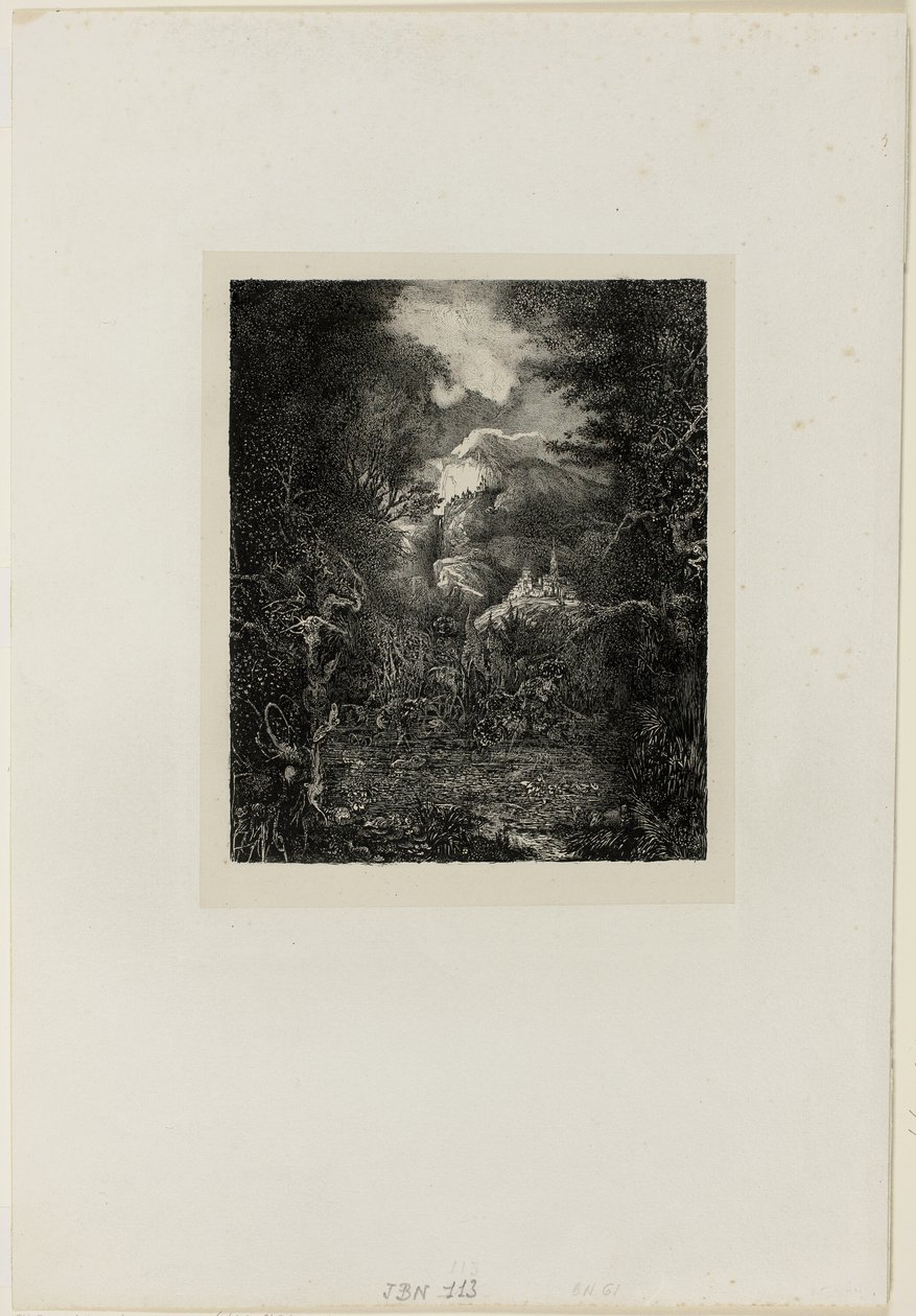 Byene Beyond the Marsh av Rodolphe Bresdin