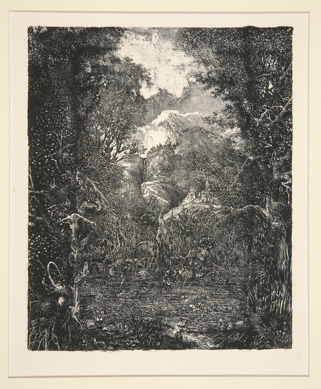 The City Beyond the Marsh (La Ville derri?re la marecage) av Rodolphe Bresdin